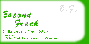 botond frech business card